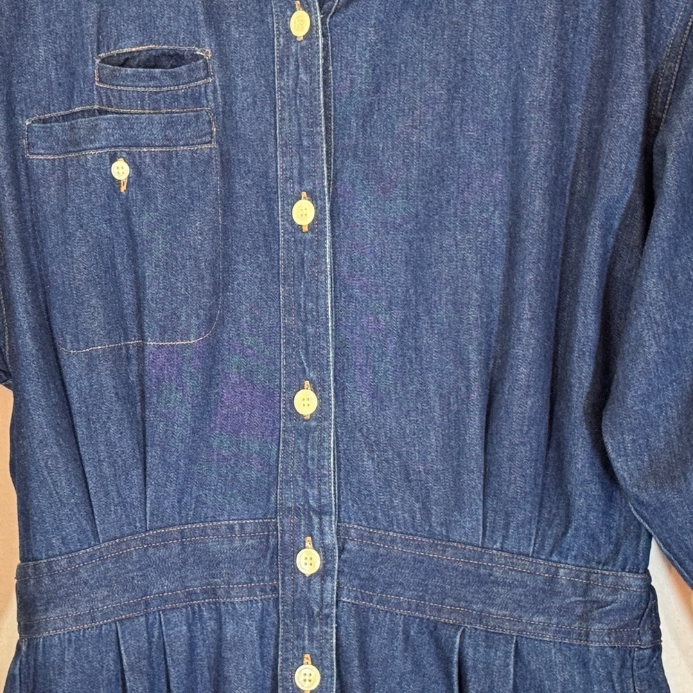 Vintage 80s/90s Perry Ellis America x Levi Strauss Denim Jumpsuit (S) - Picture 7 of 16